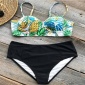 2018夏季新款泳装速卖通亚马逊bikini钢托高腰菠萝比基尼女士泳衣