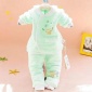 六个月刚出生的新婴儿保暖衣服纯棉初秋季反季套冬装百天宝宝男女